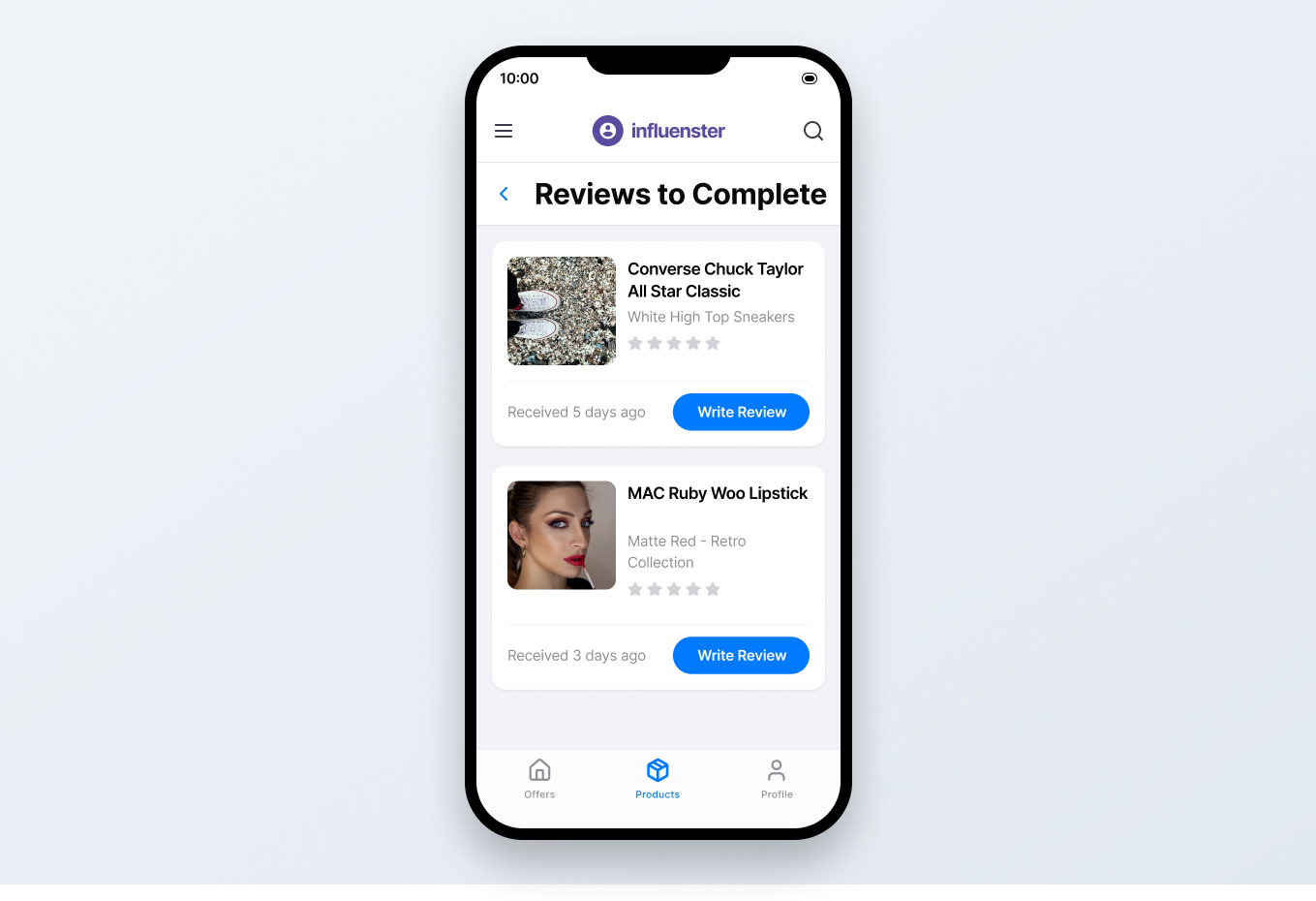 Reviews to complete